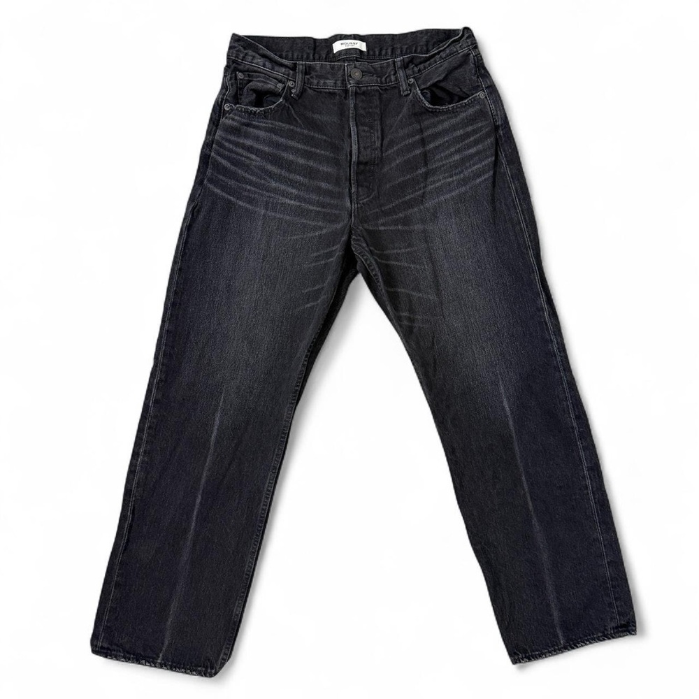 MOUSSY VINTAGE Murrieta Wide Straight Leg Black Cotton Jeans Womens Size 29
